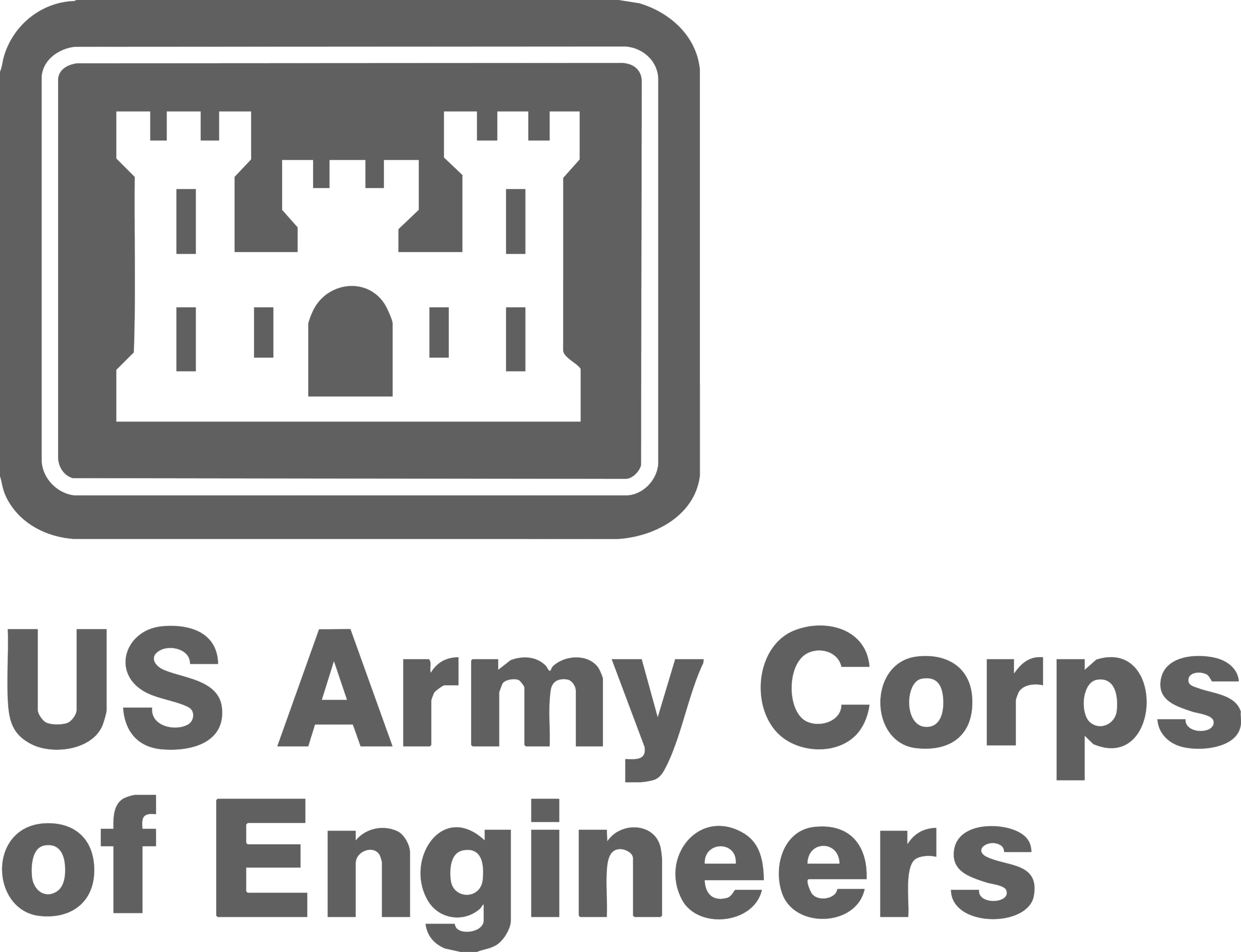 U.S. Army Corps of Engineers logo representing government and environmental projects supported by professional drone services.